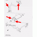 Крепления Глушителя